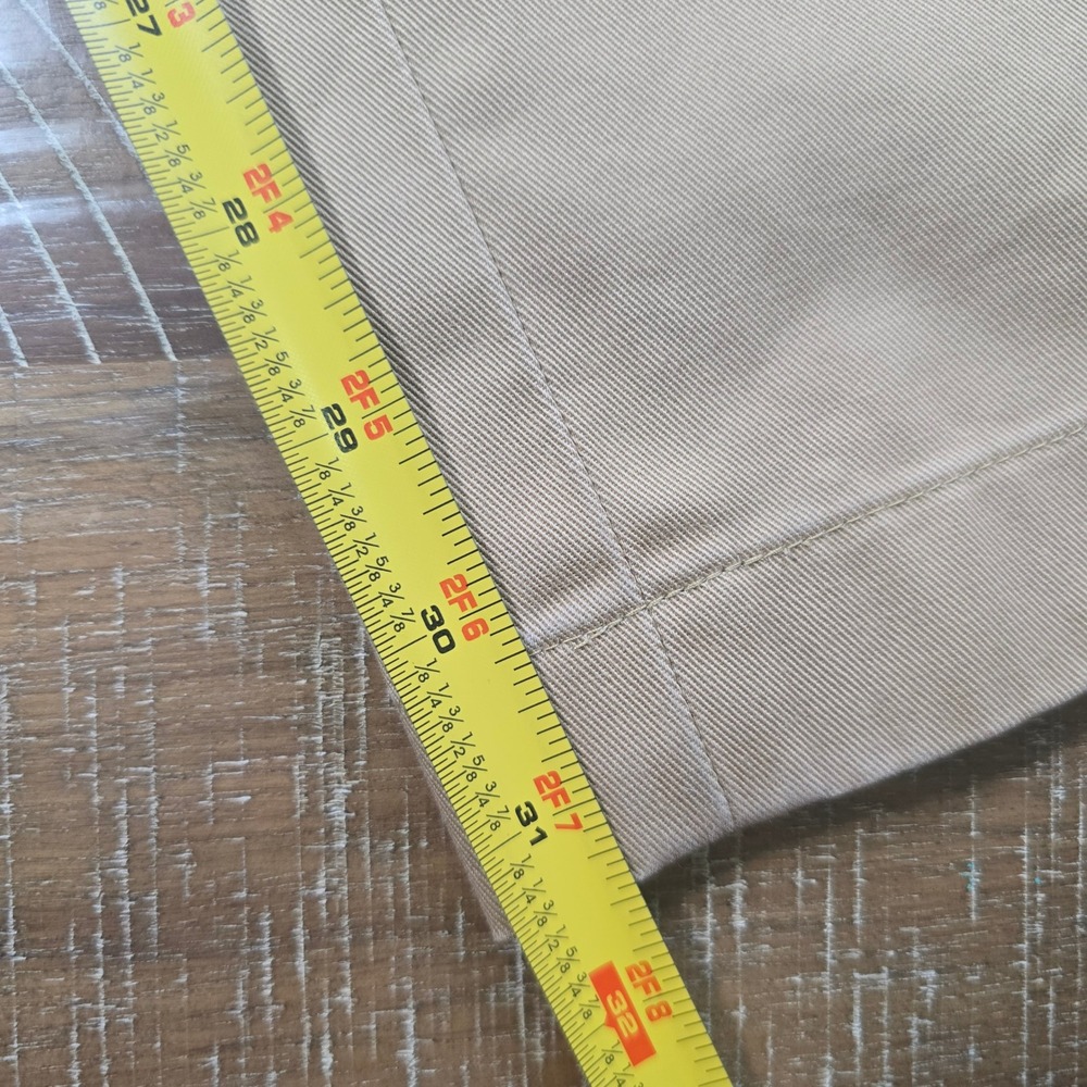 Brooks Brothers Advantage Chino Milano Slim Fit Khaki Tan Pants Mens 32x32 - Picture 3 of 6